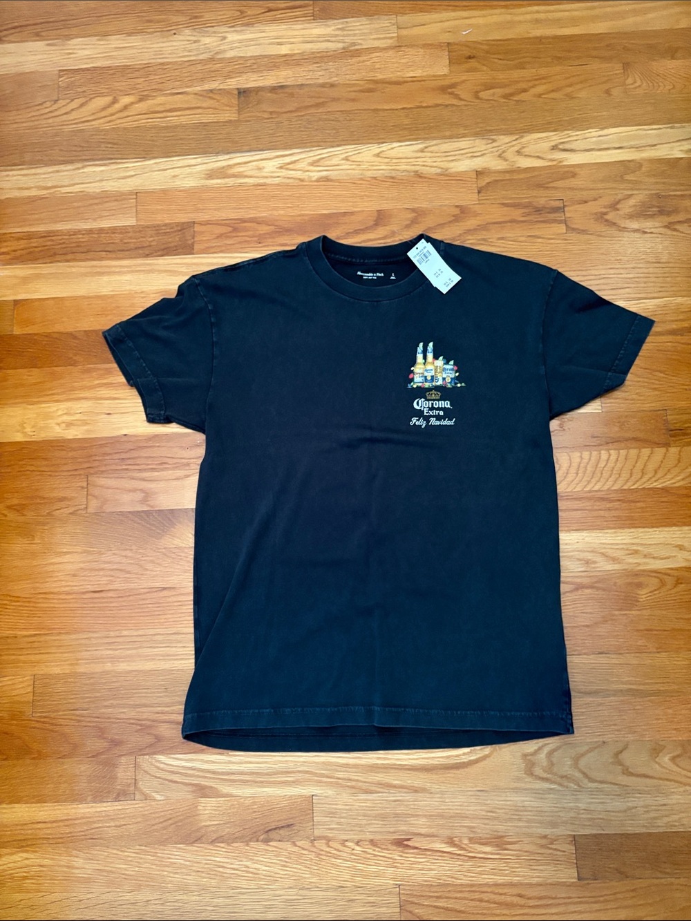 Corona Christmas Black Short Sleeve Tee